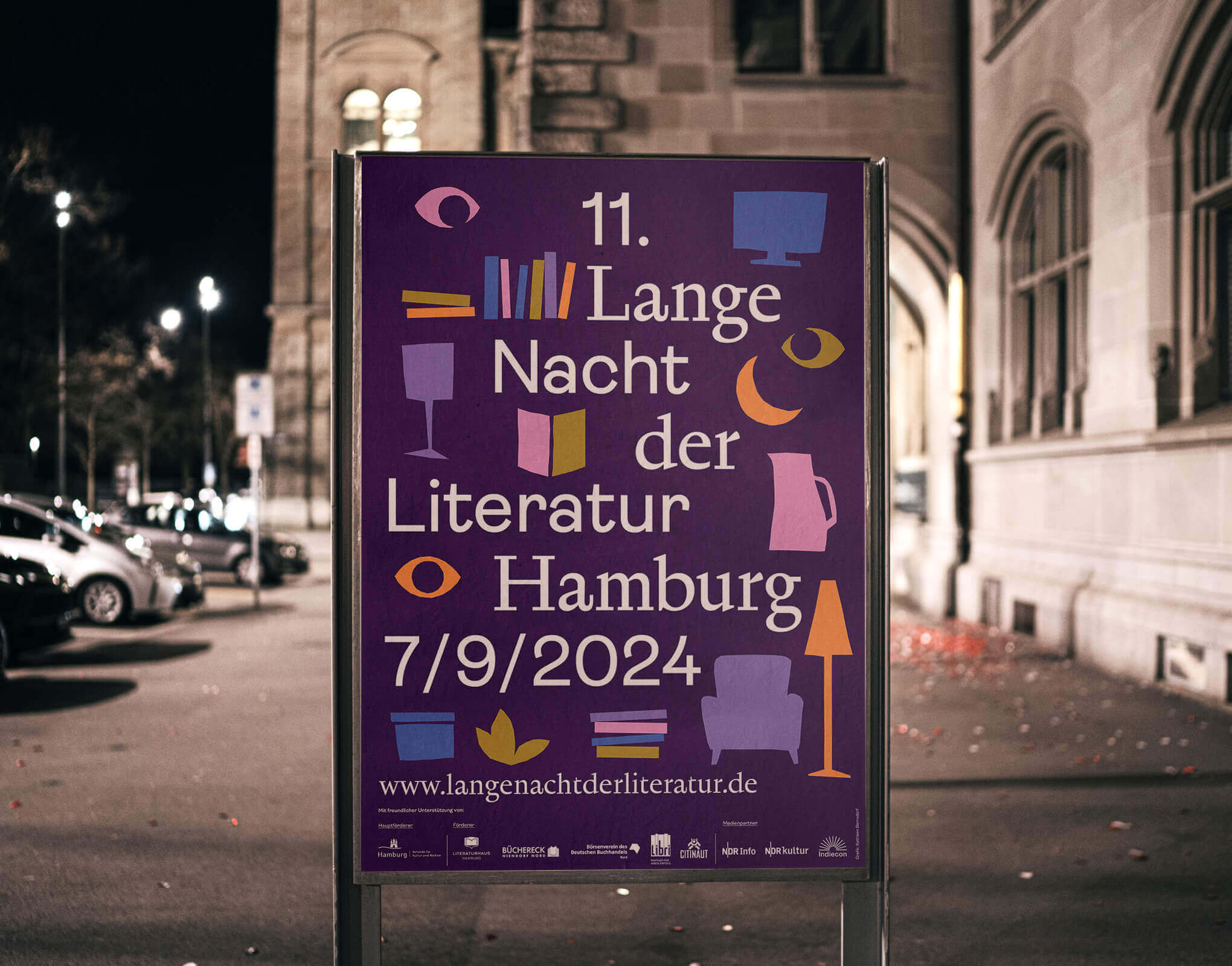 Lange Nacht der Literatur Hamburg 2024, ein Literaturfestival von Literaturhaus Hamburg und Büchereck Niendorf